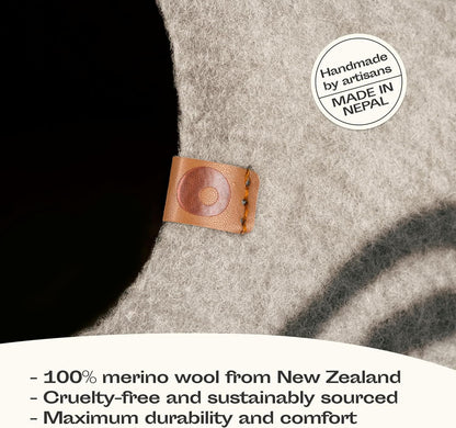 Cat Enclosure – Premium Felt Cat Enclosure for Indoor Cats, Handmade 100% Merino Wool