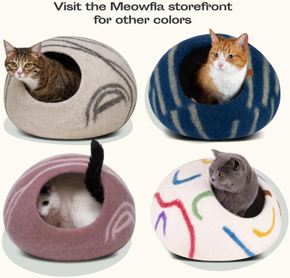 Cat Enclosure – Premium Felt Cat Enclosure for Indoor Cats, Handmade 100% Merino Wool