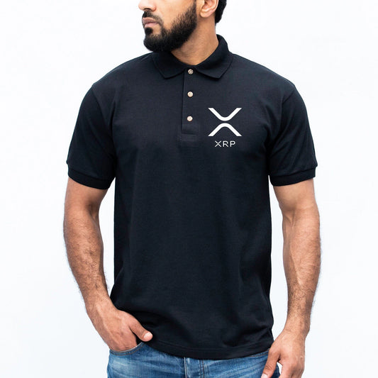 XRP Ripple Logo Polo Shirt Gift for Trader - Investor | Moon Bull Market | Trading XRP Army Holder | Hodl Shirt for Investors - Day Traders