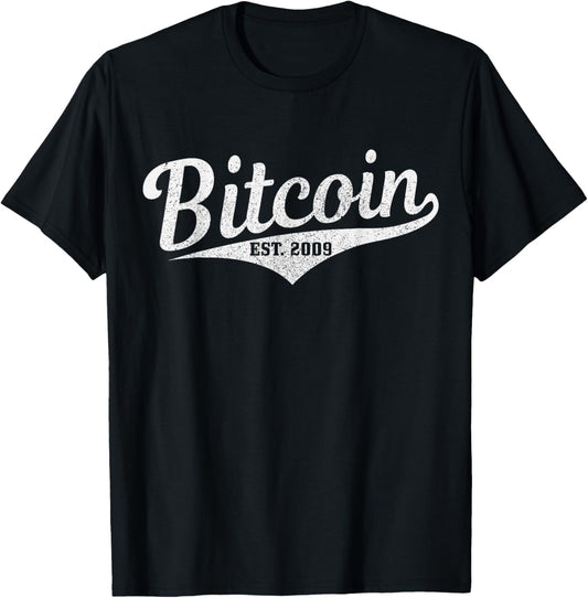 Bitcoin Est. 2009 Cryptocurrency BTC Logo Crypto Trader T-Shirt